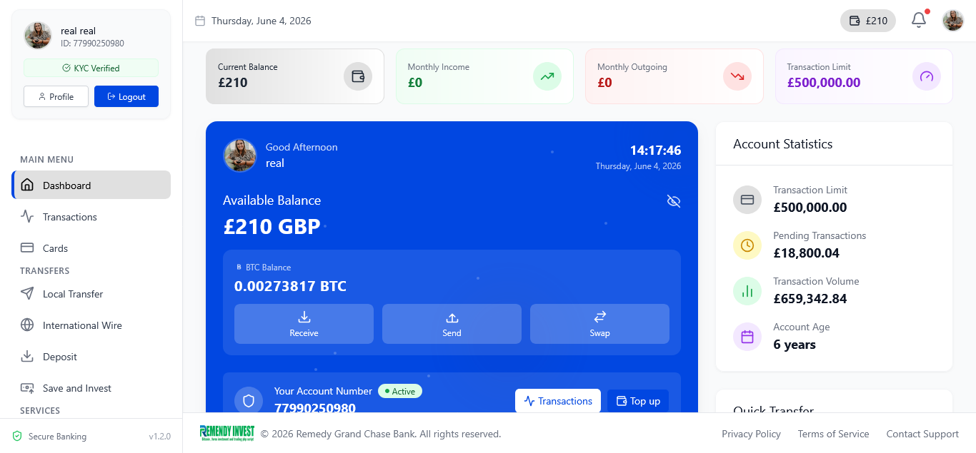 Grand Chase Bank – Smart Banking for the Modern World
